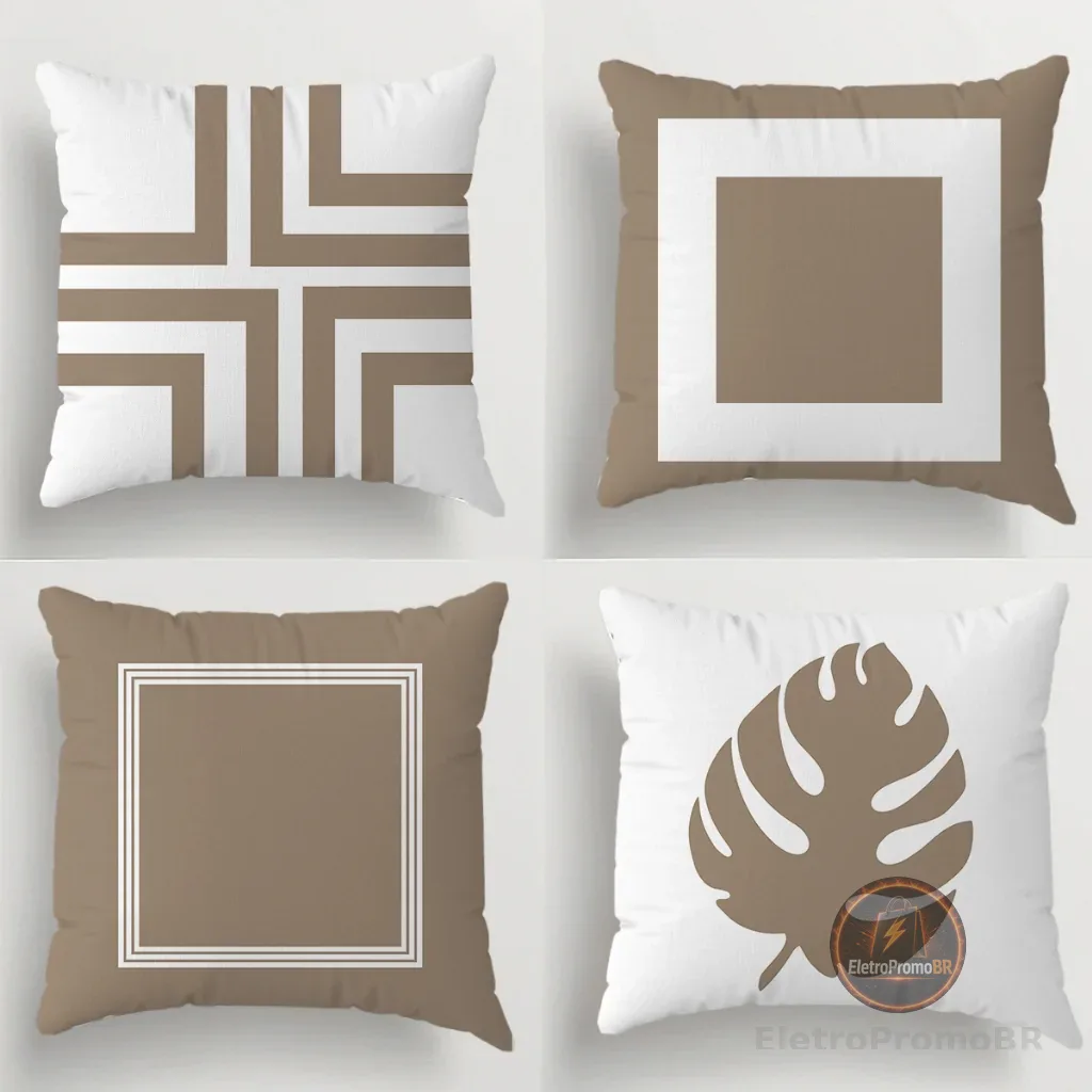 Kit Com 4 Capas Para Almofadas Decorativas Ou 1 Unidade Avulsa Ideal Para Decoração