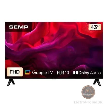 Smart Tv Led Resolução Fhd 43 Semp 43s42 Hdr10 Dolby Audi