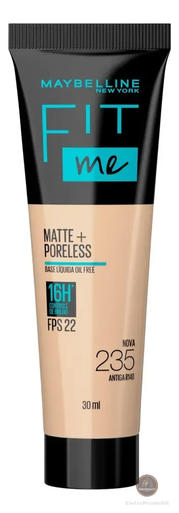 Base Líquida Fit Me Matte FPS 22 Cor 235 Maybelline NY