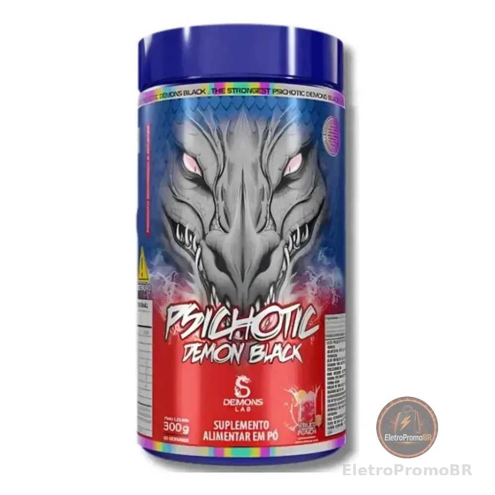 Pre Treino Psichotic Demon Fruit Punch 300g - Demons Lab Suco De Frutas