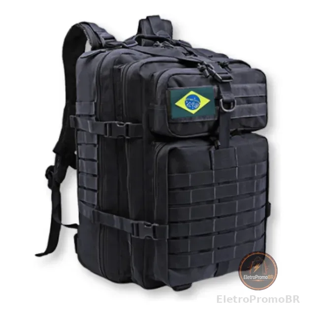 Mochila Tática Grande Resistente 50l Para Viagem Aventura