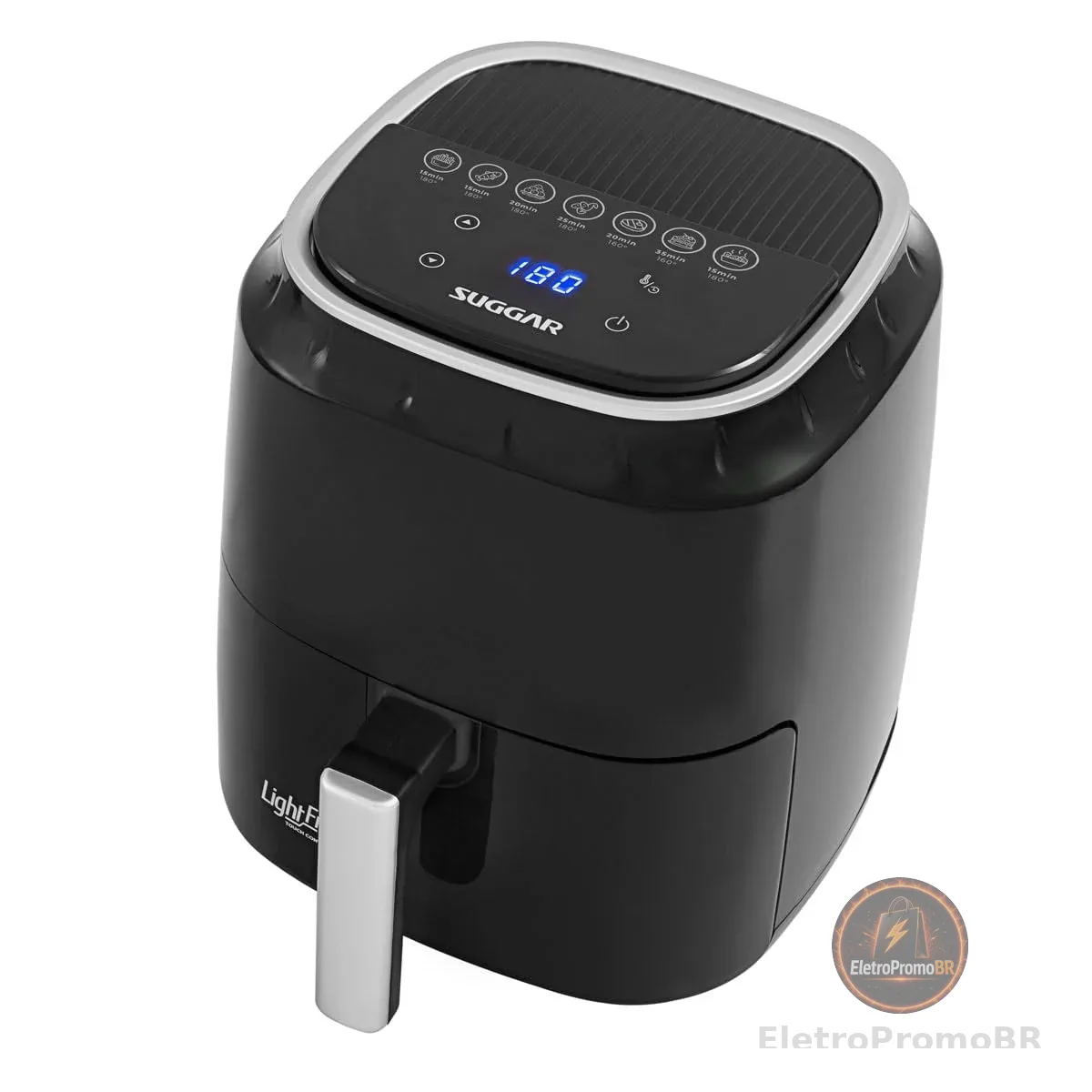 SUGGAR FRITADEIRA LIGHT FRY TOUCH CONTROL 4 LITROS PRETA 110V FT0041PT