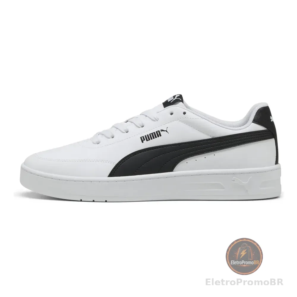 Tênis Court Classic Clean Bdp Puma Branco E Preto 37 Br
