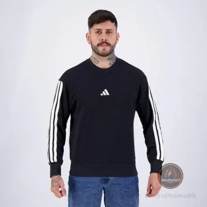 Moletom Adidas 3S Preto
