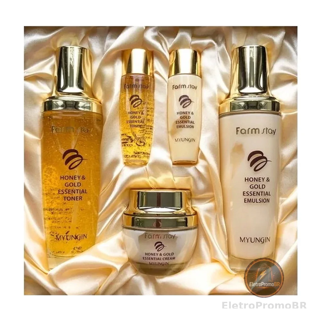 farmstay honey gold essential skin care 3set