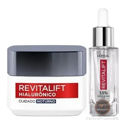 Kit Sérum Facial E Creme Anti-idade Revitalift L'oréal Paris