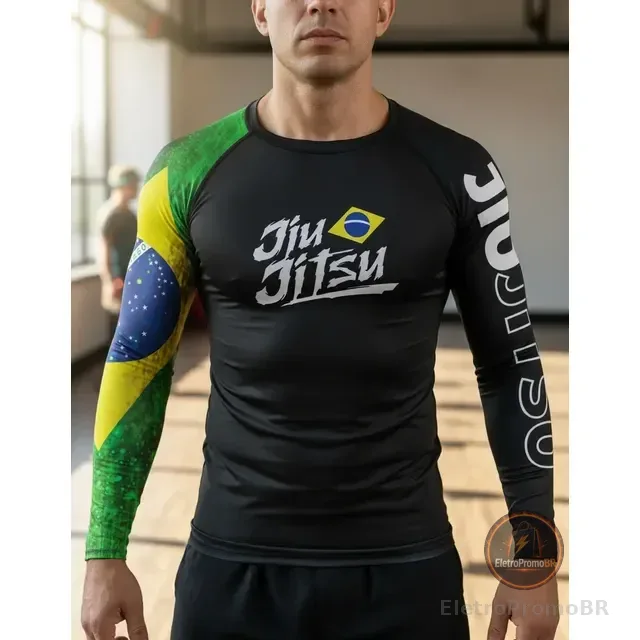 Camisa Rash Guard Jiu-jitsu Térmica Uv50+  Manga Longa