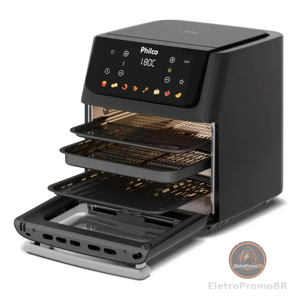 Fritadeira Air Fryer Philco 16 Litros Paf16c Preto 220v