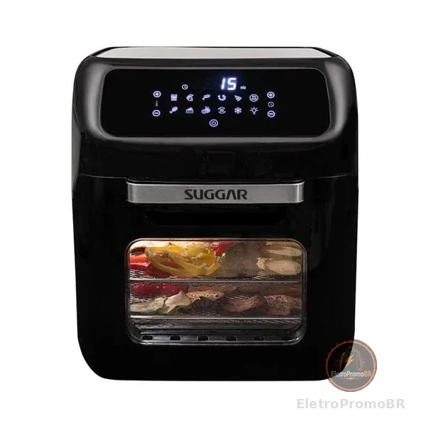 Fritadeira Air Fryer Oven 12 Litros Preto Suggar
