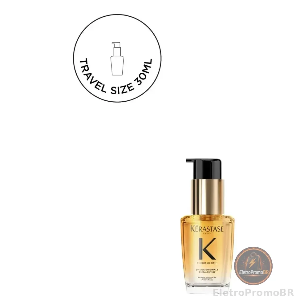 Kérastase Elixir Ultime Lhuile Originale Óleo Capilar De Nutrição Profunda, Brilho Intenso E Termoproteção | 30 Ml |