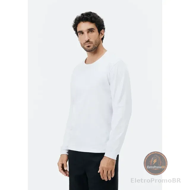 Camiseta Básica Masculina Manga Longa Slim Hering