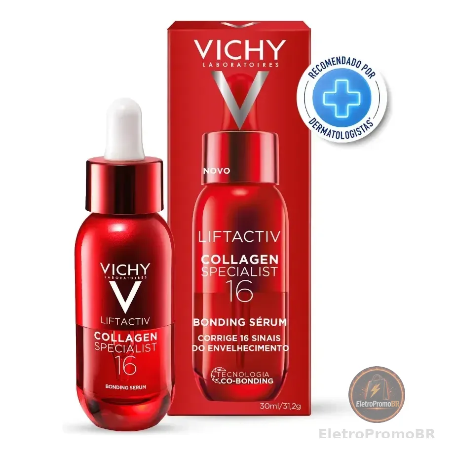 Sérum Estimulador De Colágeno Vichy Liftactiv Specialist 16 Anti-idade Antirrugas Solução Para Flacidez Recupera 2 Anos De Colágeno Perdido 30ml Todo Tipo De Pele Dia/noite