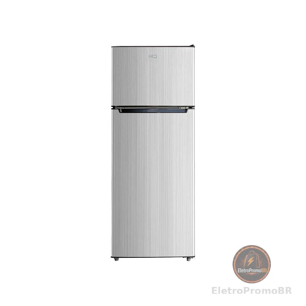 Geladeira Refrigerador HQ Defrost 230 Litros Cinza HQ-230RDF (220V)