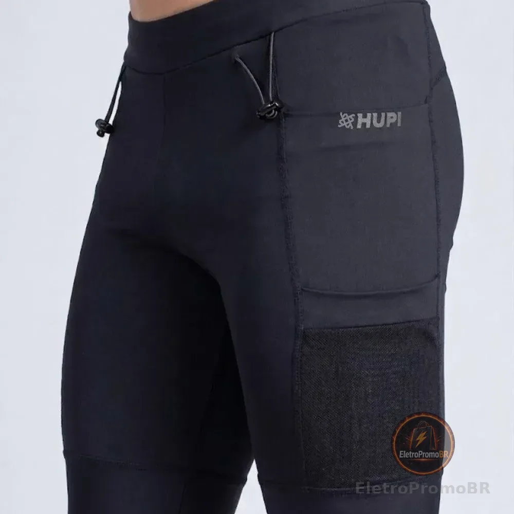 Bermuda De Compressão Masculina Hupi Edge Preto Lisa M