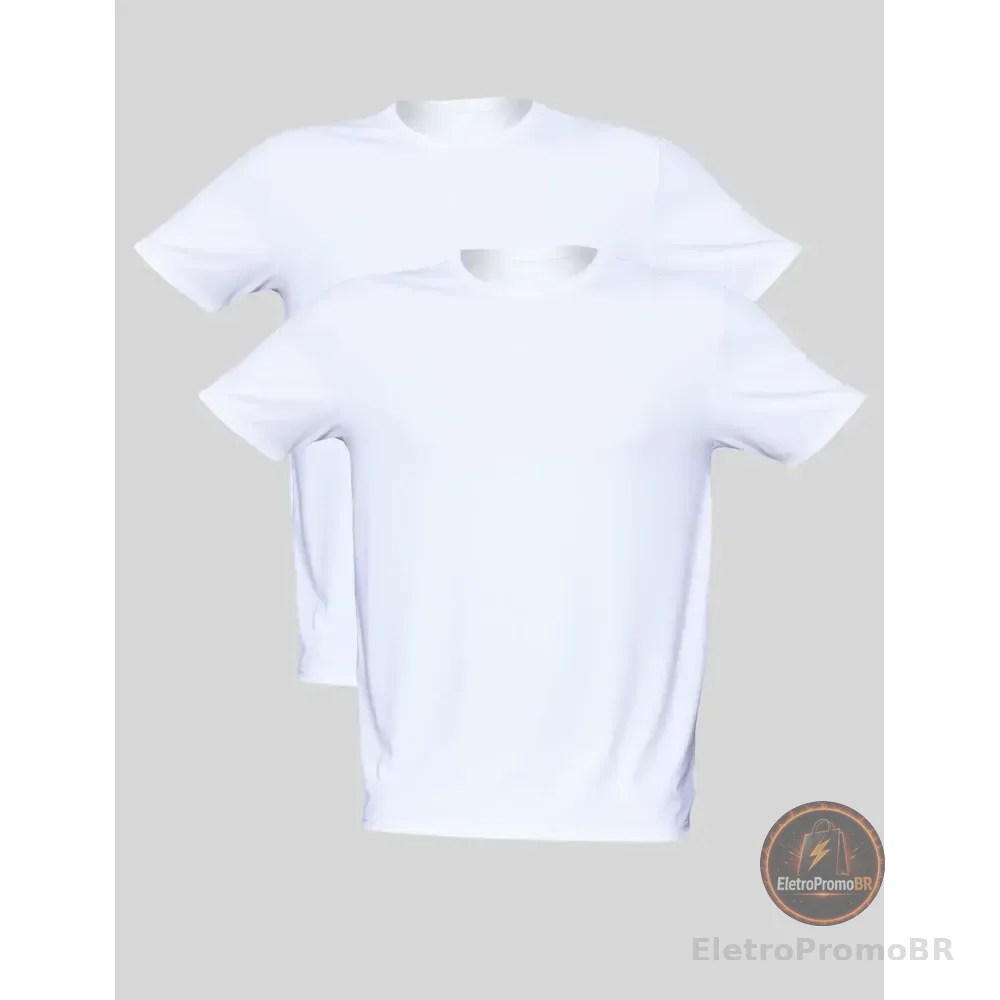 Kit 2 Camisetas Básicas Manga Curta Masculina Mash Br00/br00 Lisa G
