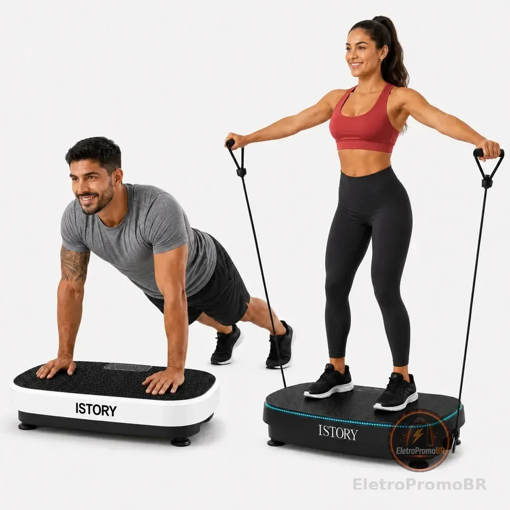 Plataforma Vibratória  Academia 110v/220v 150kg Branco 110v/220v