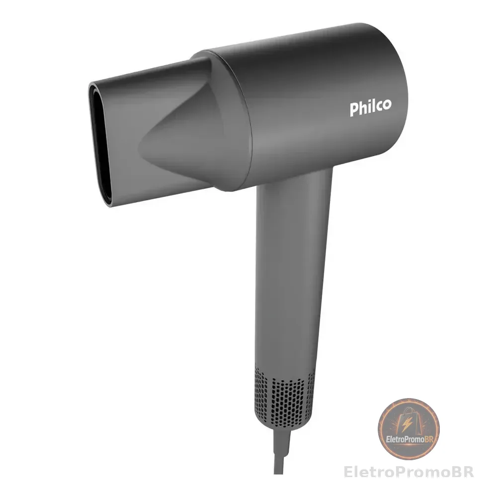 Secador De Cabelos Philco 4 Temperaturas 1600w Psc3600 Cinza 220v