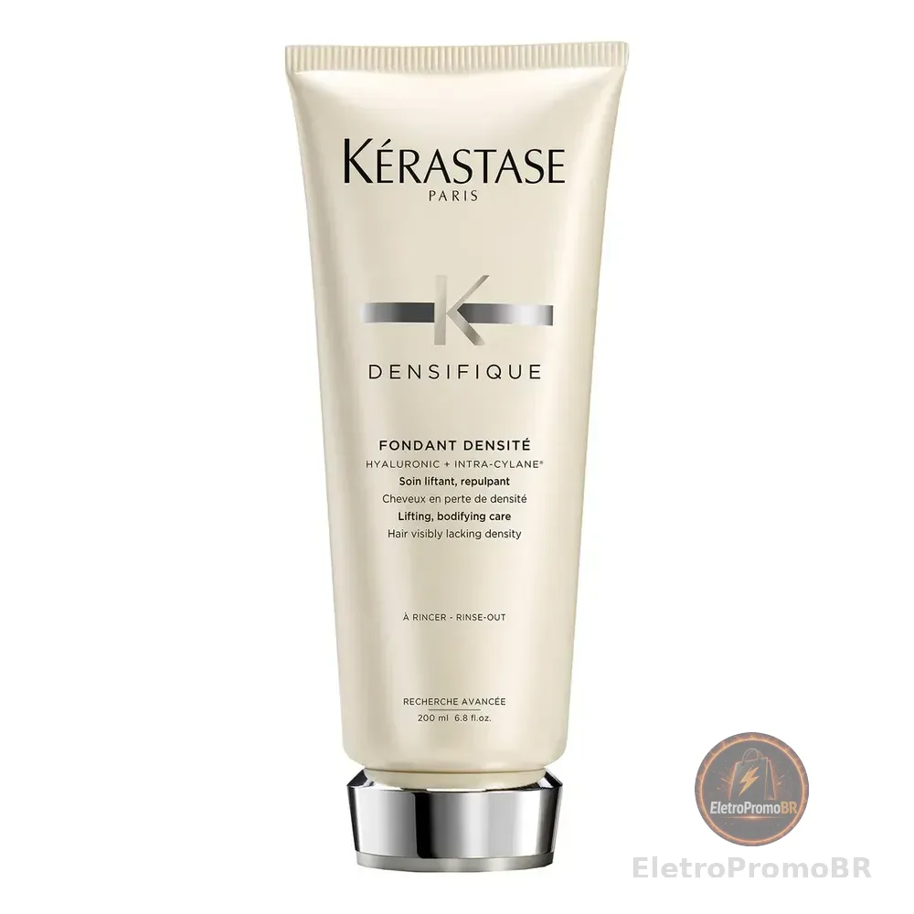 Condicionador Densificante Para Cabelos Finos E Ralos Com Ácido Hialurônico, Volume Brilho E Fortalecimento Capilar, Densifique Fondant Densité Kérastase, 200ml