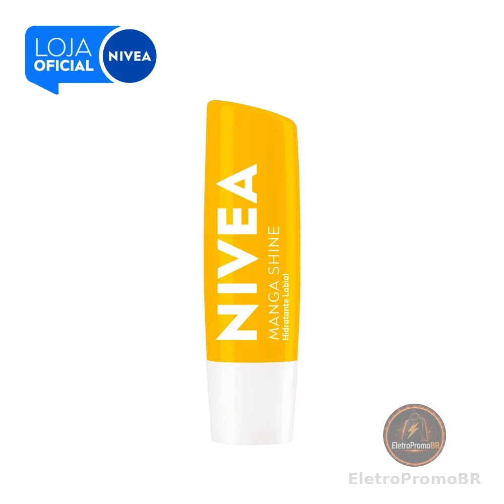 Hidratante Labial NIVEA Manga Shine 4,8g – Brilho e Hidratação Intensa