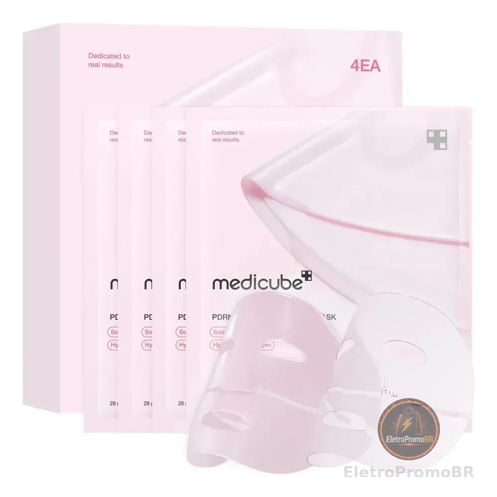 Pacote Com 4 Máscaras Pdrn Derma Mask 28g Medicube Seca