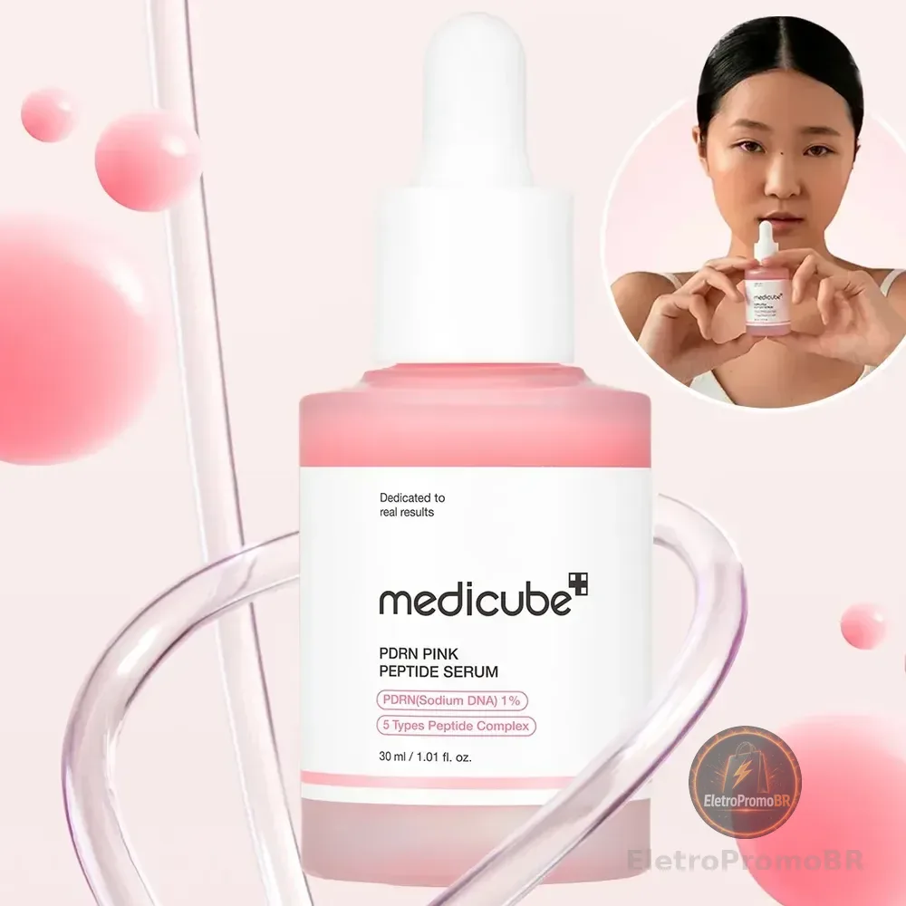 Medicube Pdrn Pink Peptide Sérum Facial Hidratante Rosto Todo Tipo De Pele