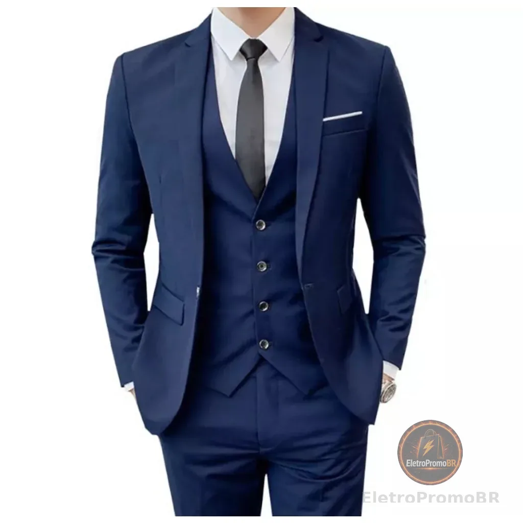 Blazer + Calça Slim Masculino Original (Varias Cores)
