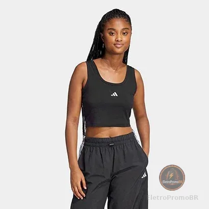 Regata Cropped Adidas Small Logo Feminina