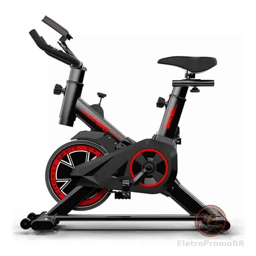 Bicicleta Ergométrica Spinning Hastens X11 Preto/vermelho 120kg Preta/vermerlha