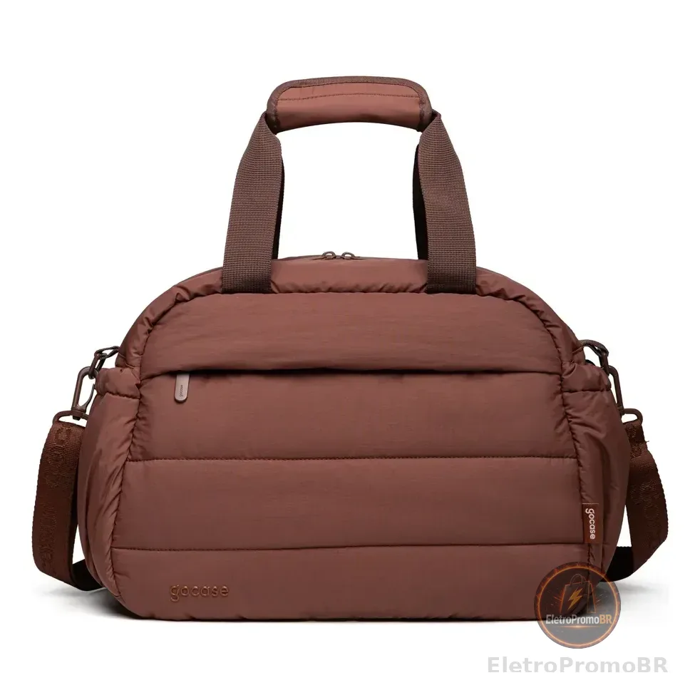 Bolsa Fitness Puffer  Gocase Marrom