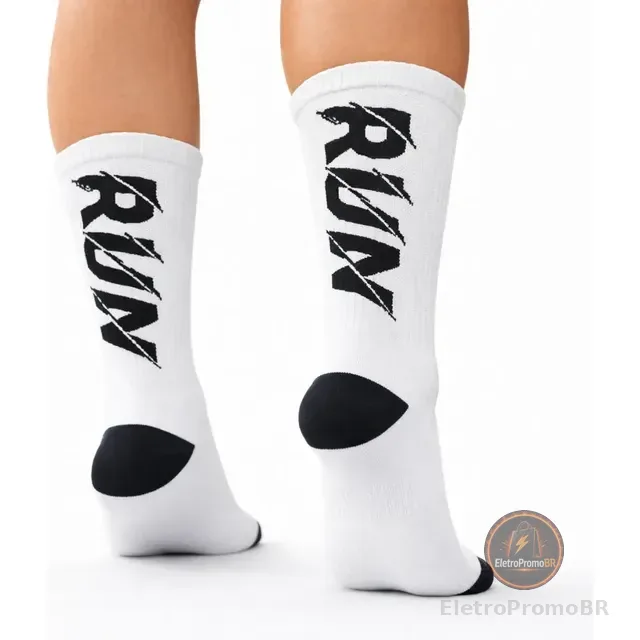 Meia Esportiva Cano Alto Canelada Dry Run Corrida Caminhada