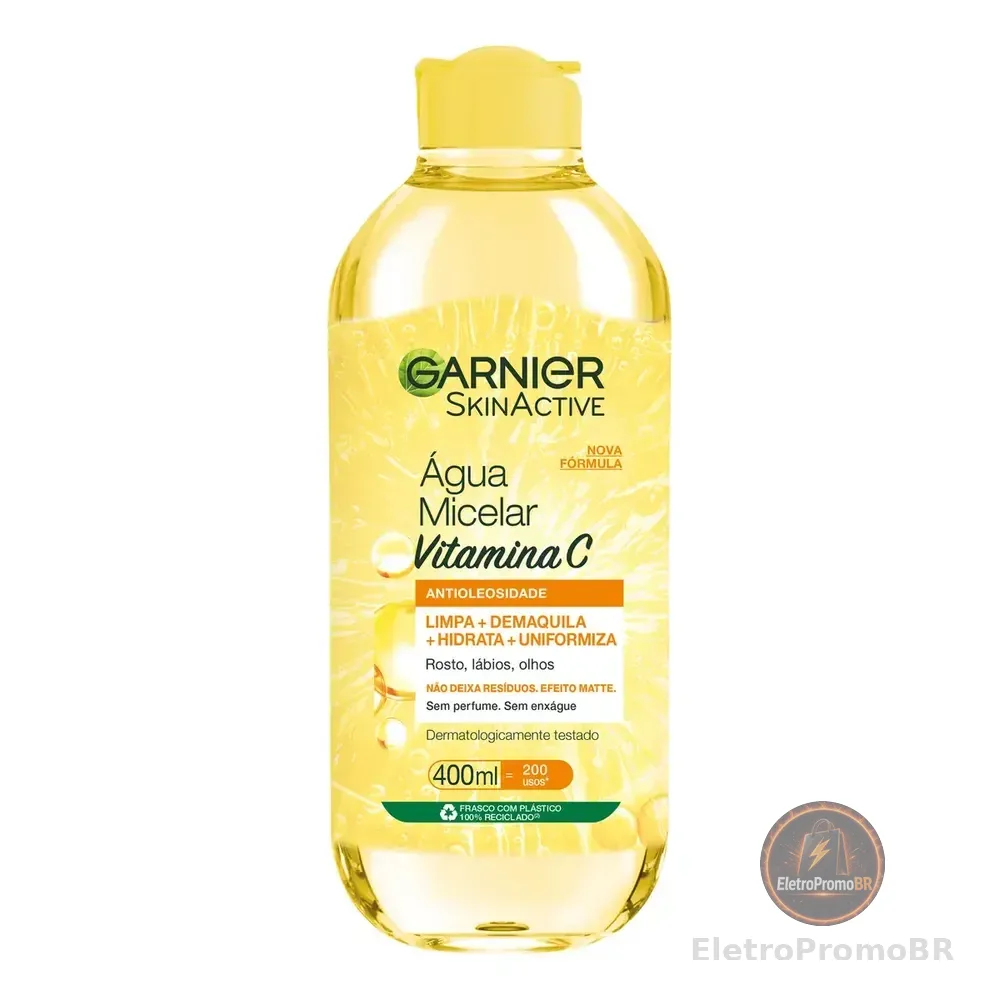 Água Micelar Antioleosidade Vitamina C 400ml Garnier
