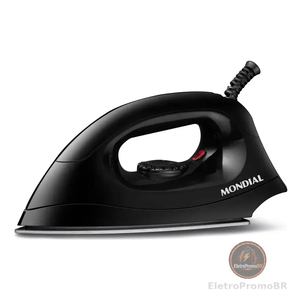 Ferro De Passar A Seco Mondial 1200w - Fsn-55-b Preto 127v