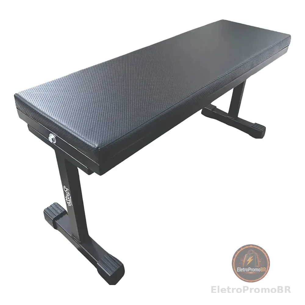 Banco Supino Reto Profissional Academia 300kg Runtter Preto