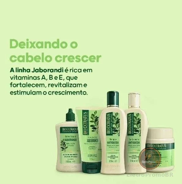 Kit Bioextratus antiqueda jaborandi 250ml/g - 5 produtos