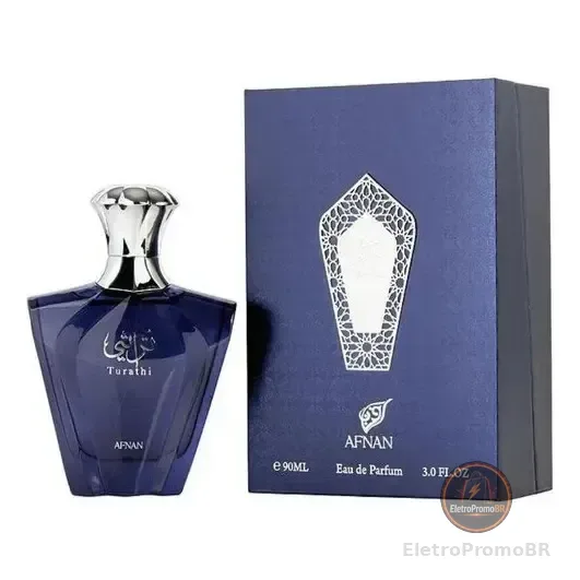 Perfume Árabe Azul Afnan Turathi Blue 90 Ml