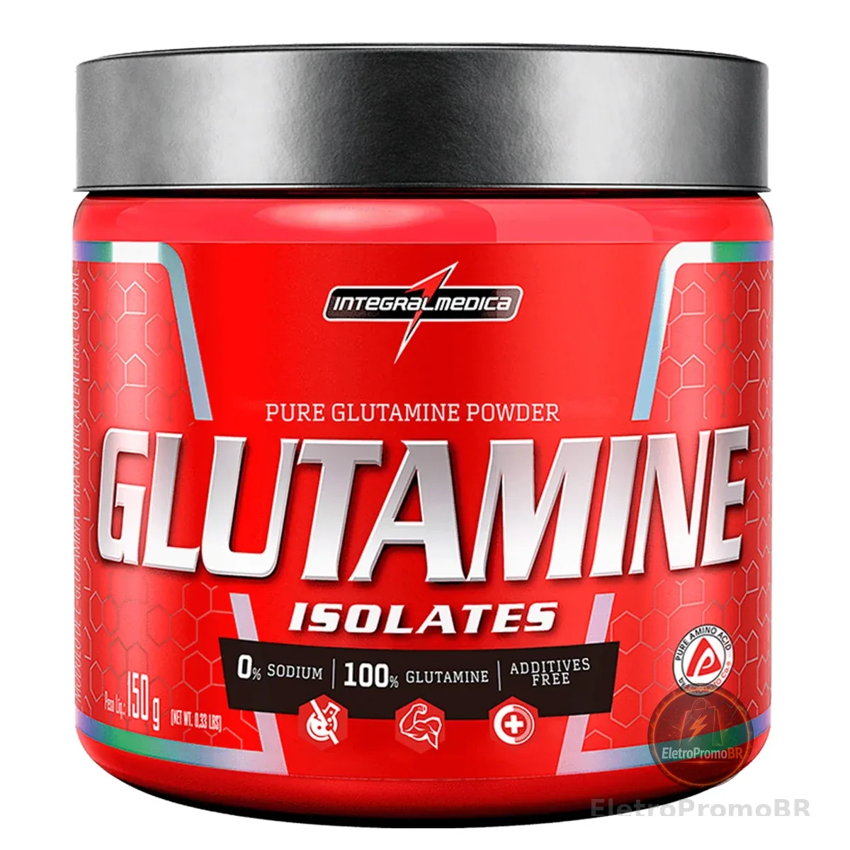 Glutamine 150g - L-glutamina Isolada 100% Sem Sabor - Integralmédica