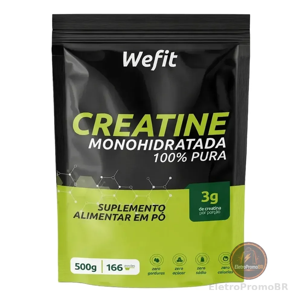 Creatine Monohidratada Refil 500g Wefit Sem Sabor