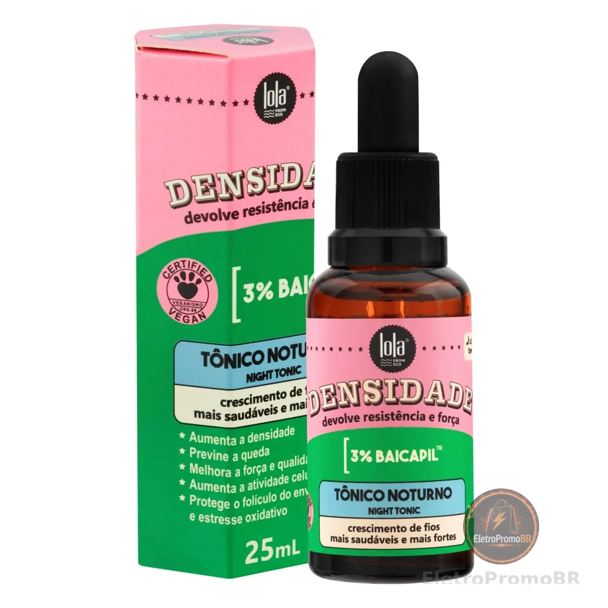 Densidade Tônico Noturno 25ml , Lola Cosmetics