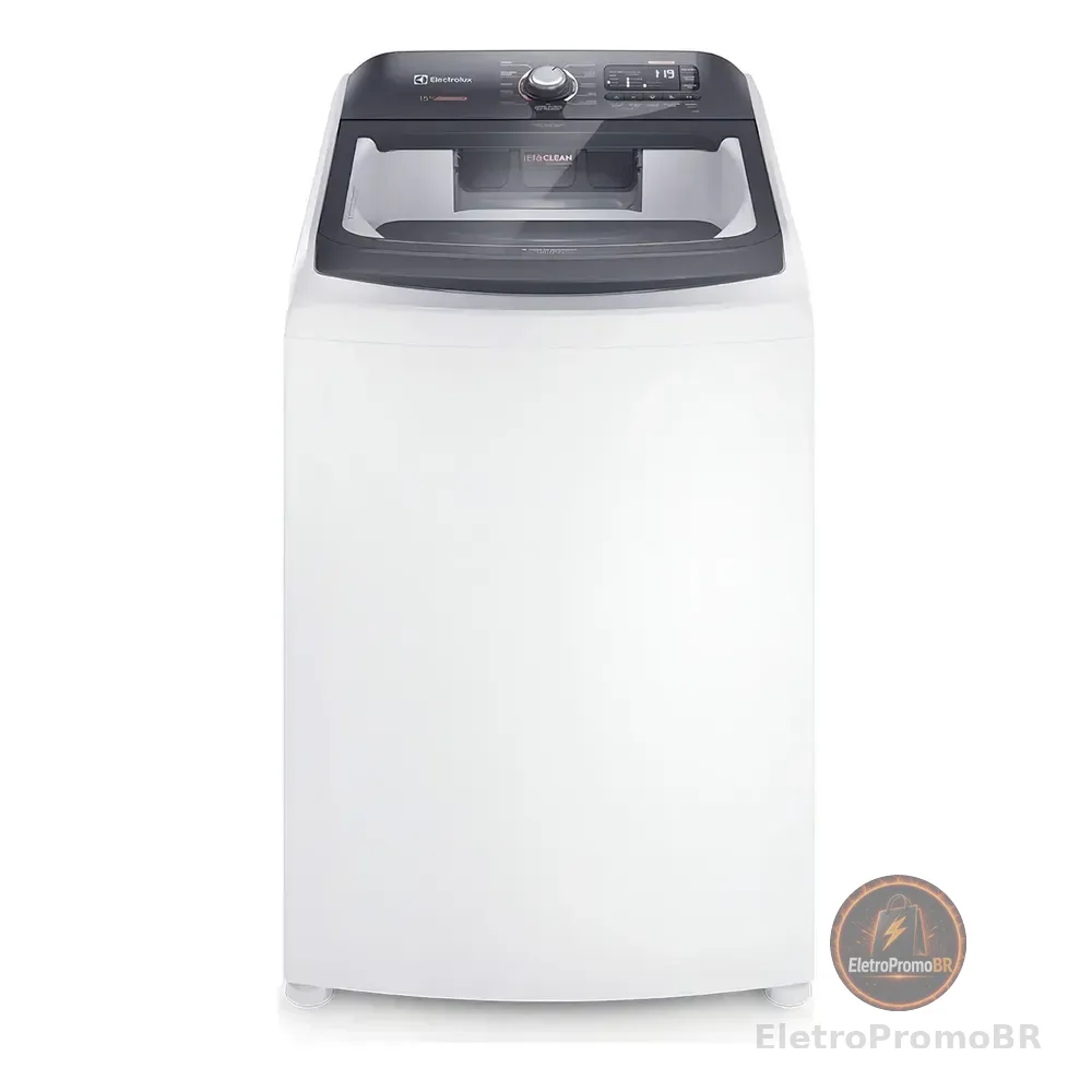Máquina De Lavar 15kg Electrolux Premium Care Com Cesto Inox, Jet&clean E Time Control Lec15 127v Branco