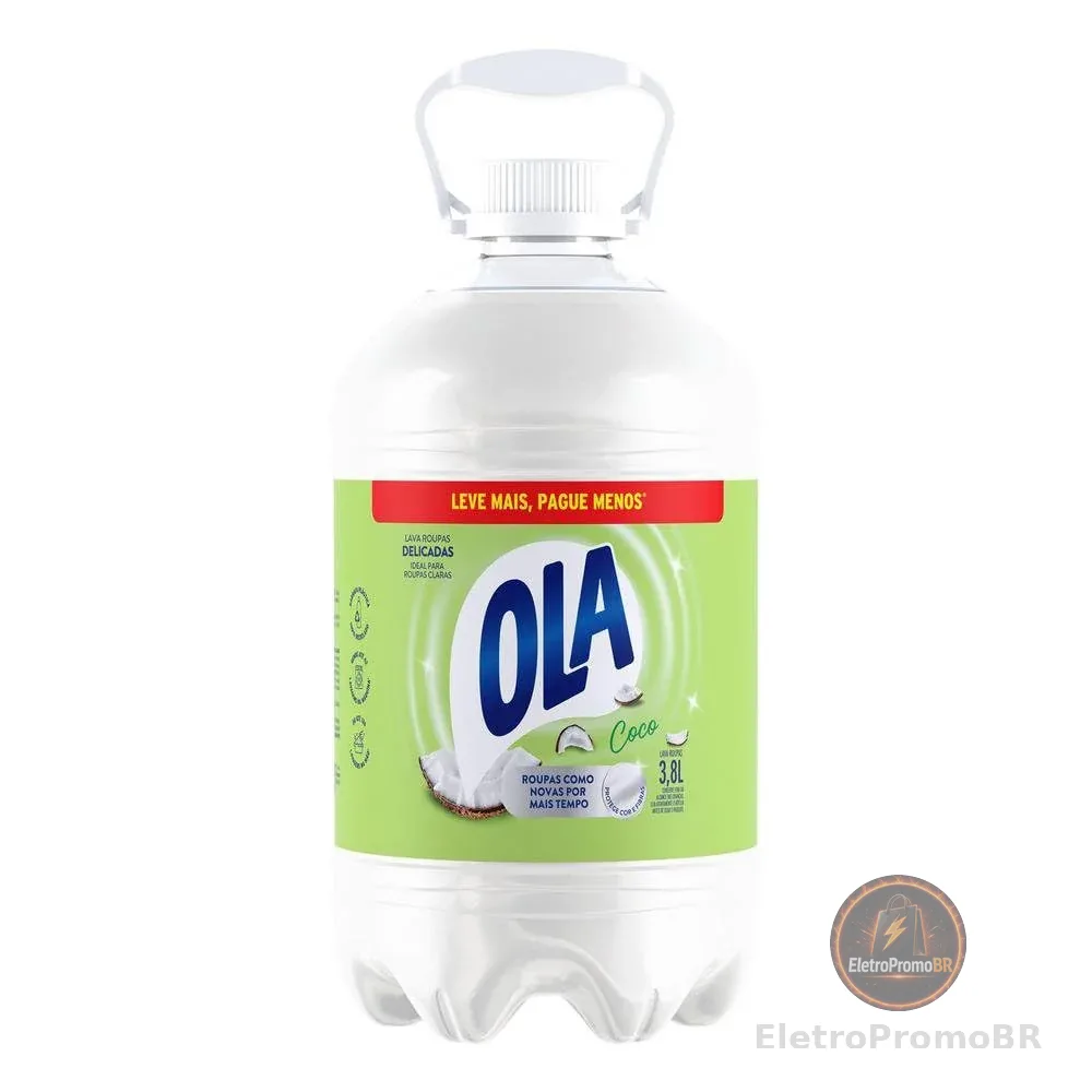 Sabão Liquido Para Roupas Delicadas Ola Coco 3.8L