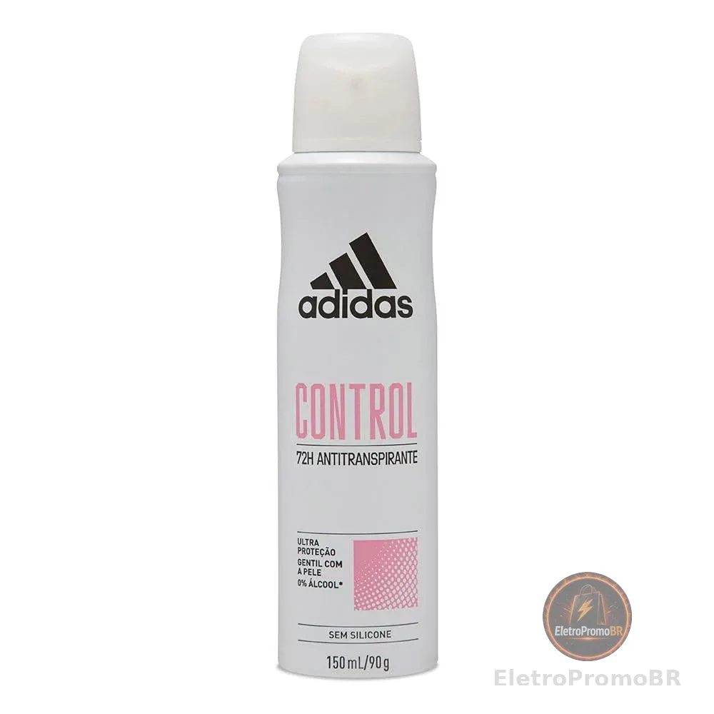 adidas Desodorante Aerossol Control Feminino Adidas Branco 150 Ml