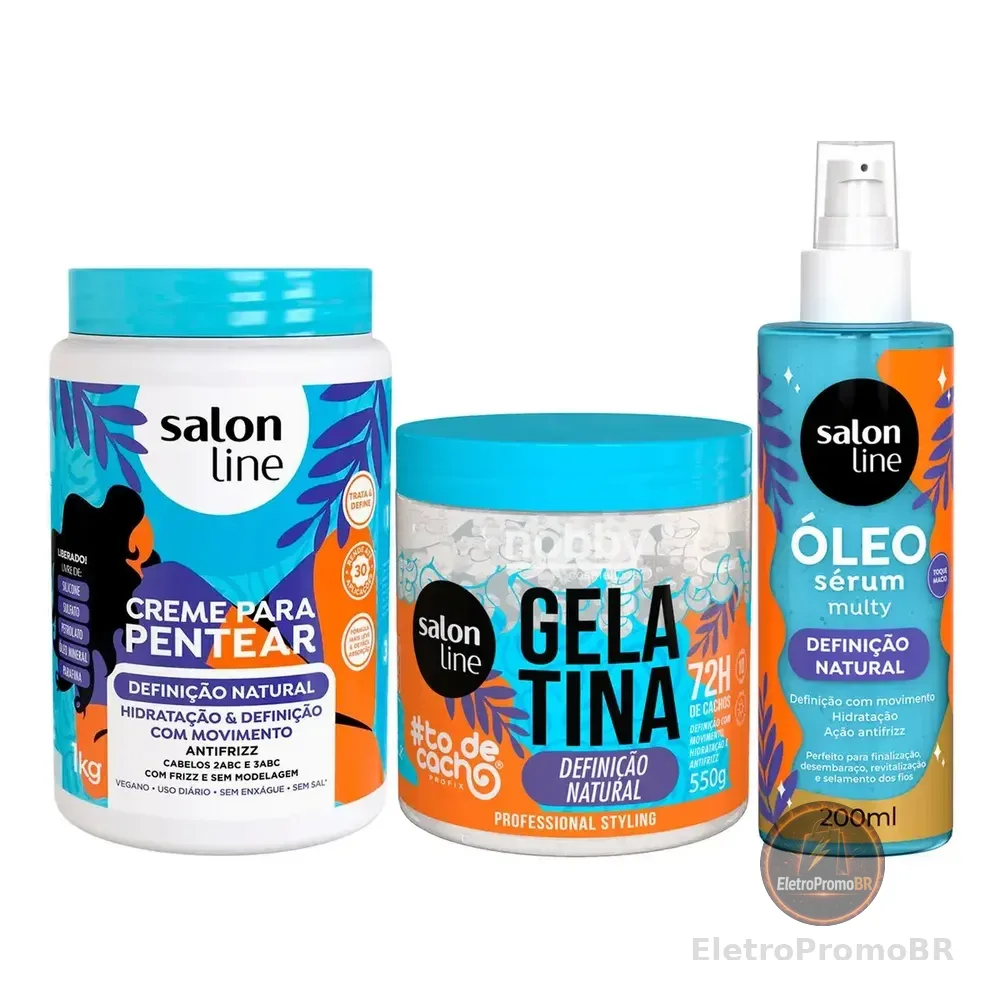 Kit Completo Definição Natural Salon Line 3un Antifrizz