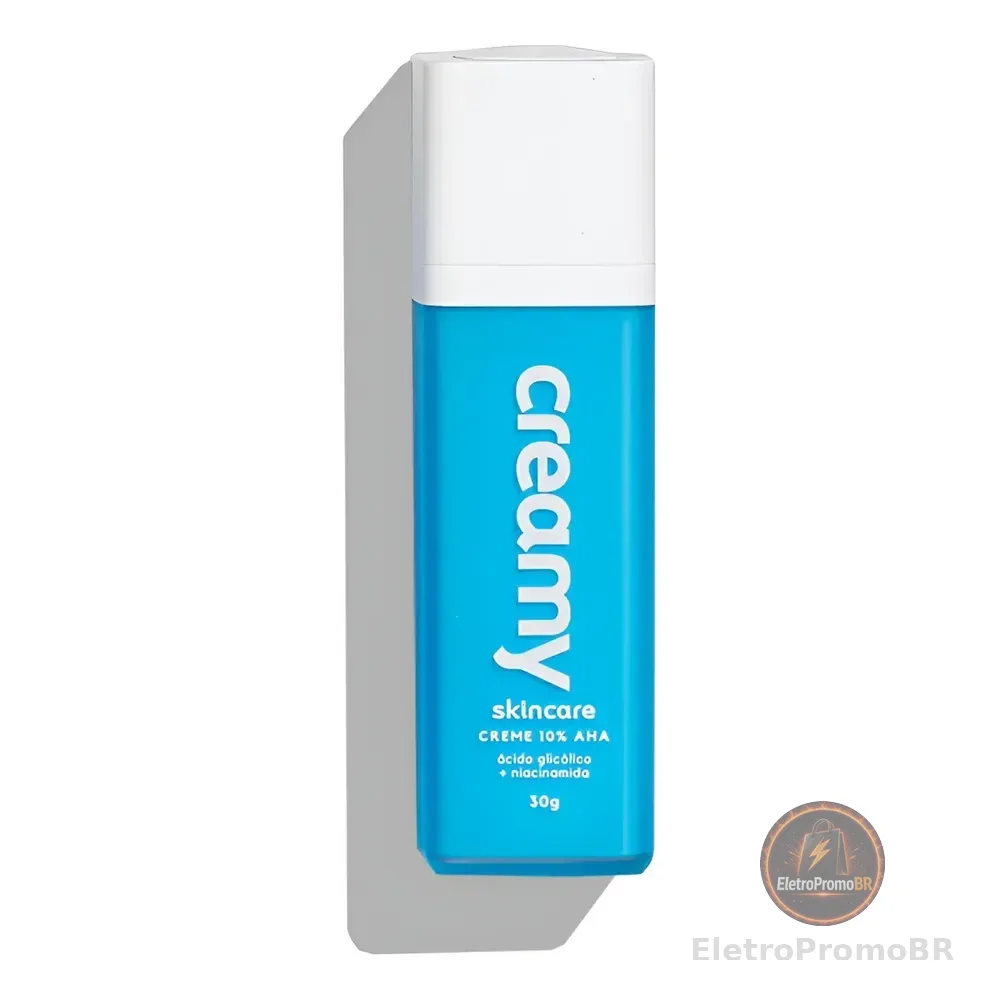 Creme Redutor De Poros Ácido Glicólico 10% Creamy Skincare Todo Tipo De Pele Noite