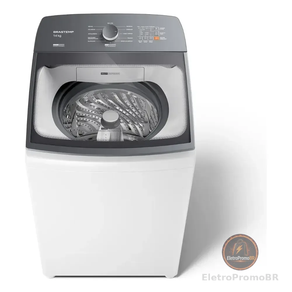 Máquina De Lavar Brastemp 14kg Branca Smart Sensor- Bwj14ab 127v Branco