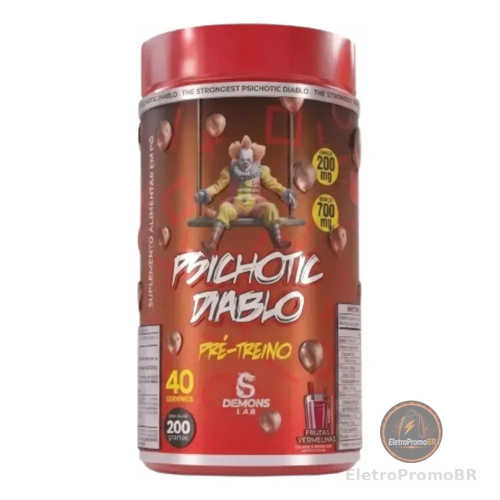 Psichotic Diablo 200g Frutas Vermelhas Pré-treino Frutas Vermelhas
