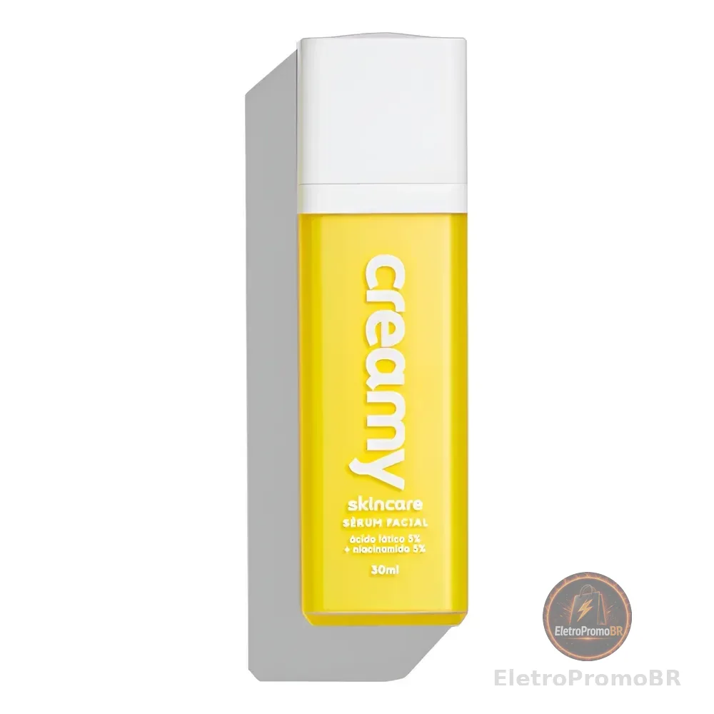 Creamy Skincare Ácido Lático 30g Antiacne E Seborreguladora Alto Poder Hidratante Reduz Aparência Dos Poros Niacinamida Todo Tipo De Pele Dia/noite