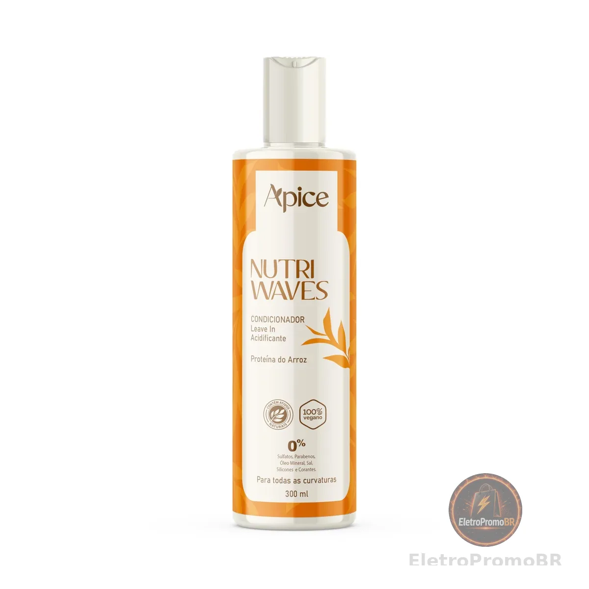 Ápice Condicionador Acidificante e Leave-In Nutri Waves | 2 em 1: Tratamento Profundo e Finalização Impecável | 300ml