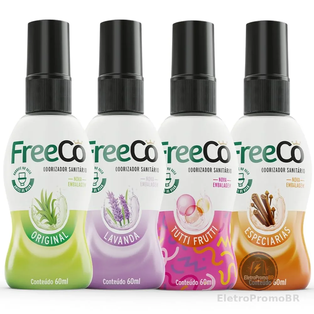Freecô Bloqueador De Odores Sanitários - Pack com 4 unidades