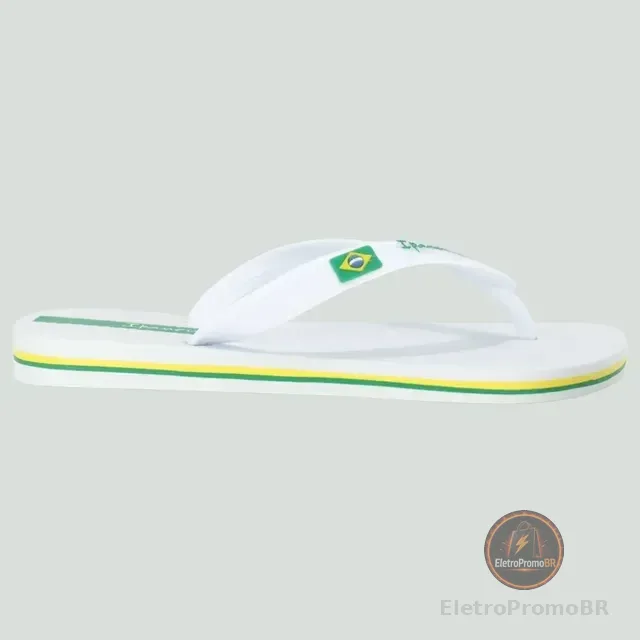 Chinelo Ipanema Brasil Branco Lançamento