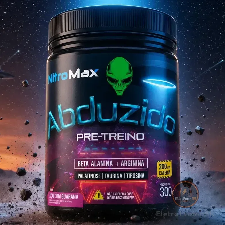 Abduzido Pre Treino Nitro Max Açai Com Guarana 300g